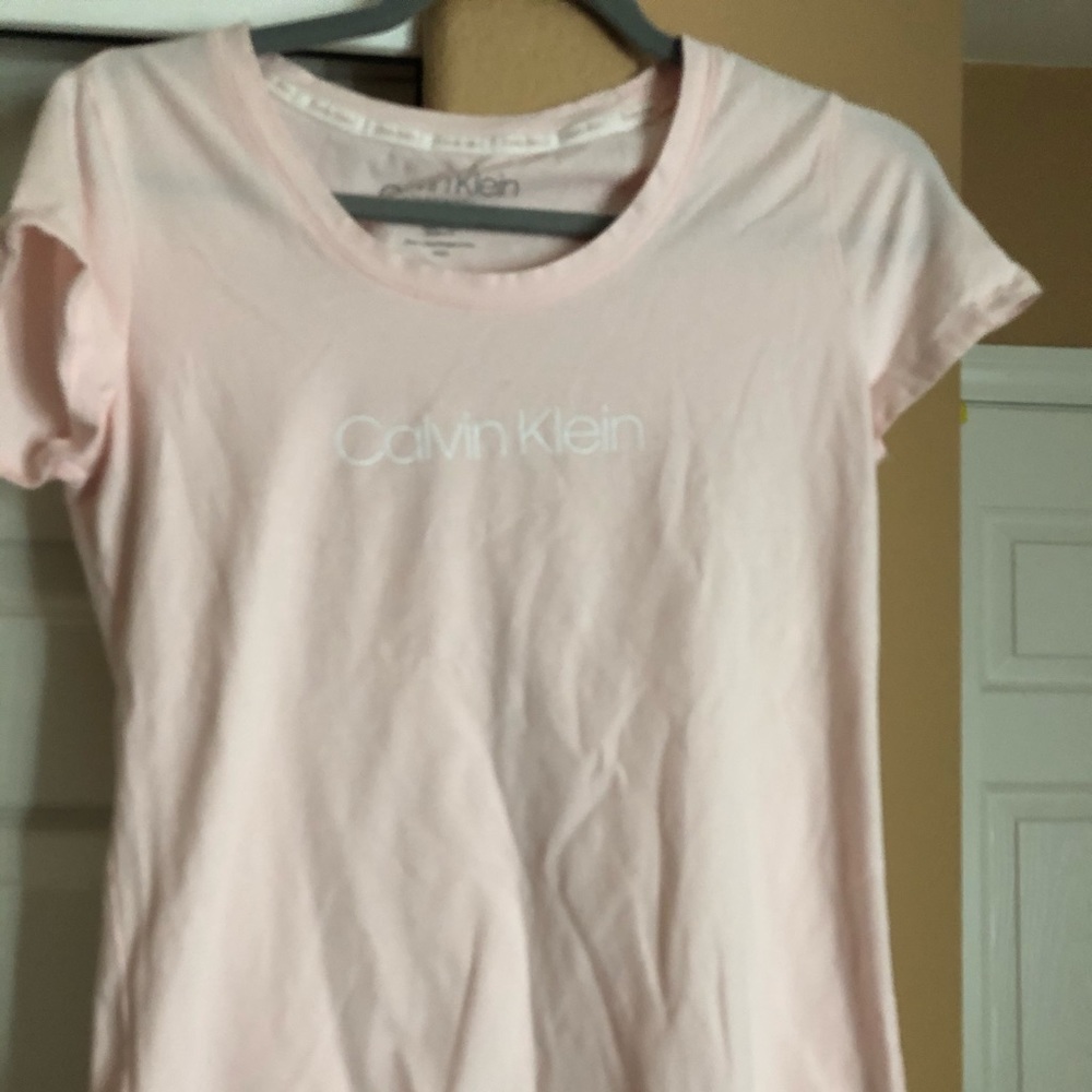 Calvin Klein blush pink shirt